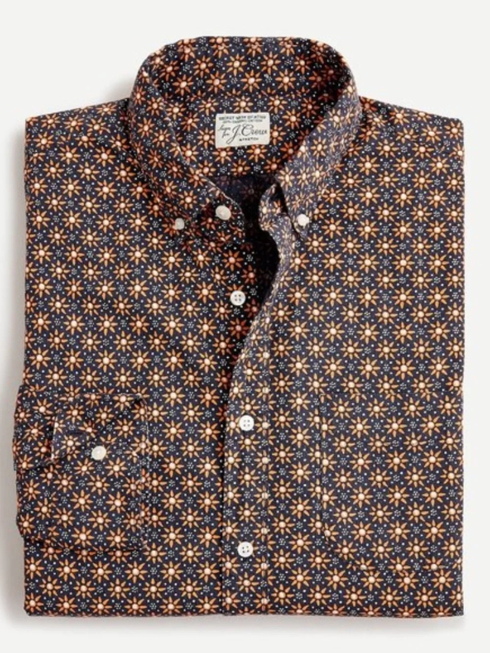 J. Crew Slim Stretch Secret Wash Cotton Poplin Button Down Shirt